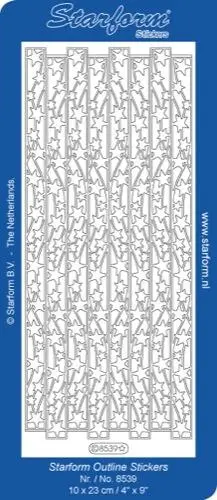 Deco Stickers - Ribbon Border-Shooting Stars 1