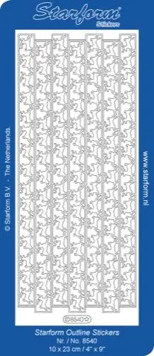 Deco Stickers - Ribbon Border-Reindeer 1
