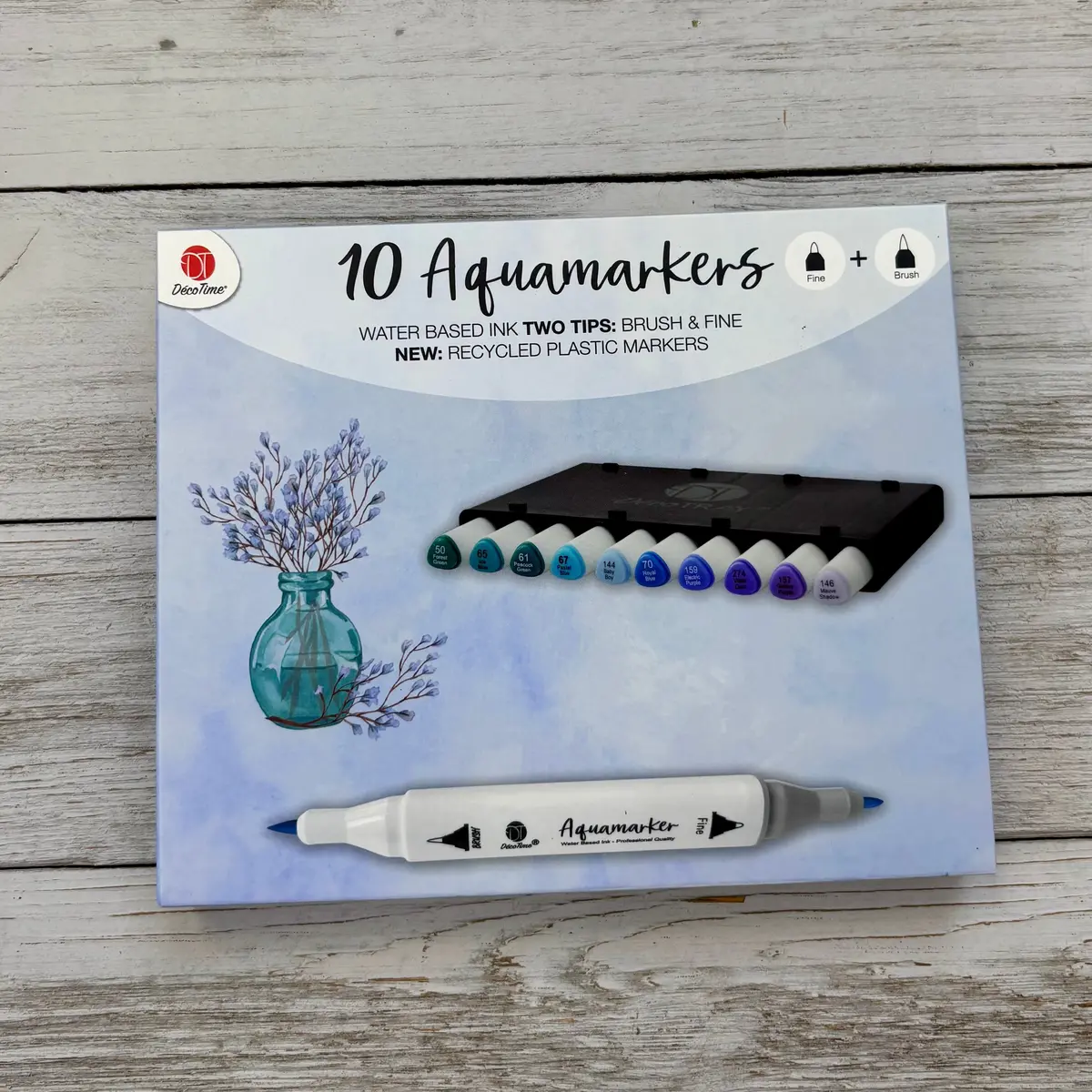 Deco Time Aquamarkers - Sky Hues 1