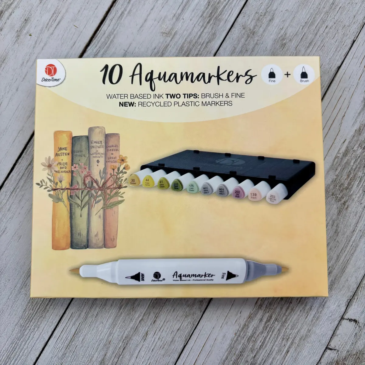 Deco Time Aquamarkers - Vintage Tones 1