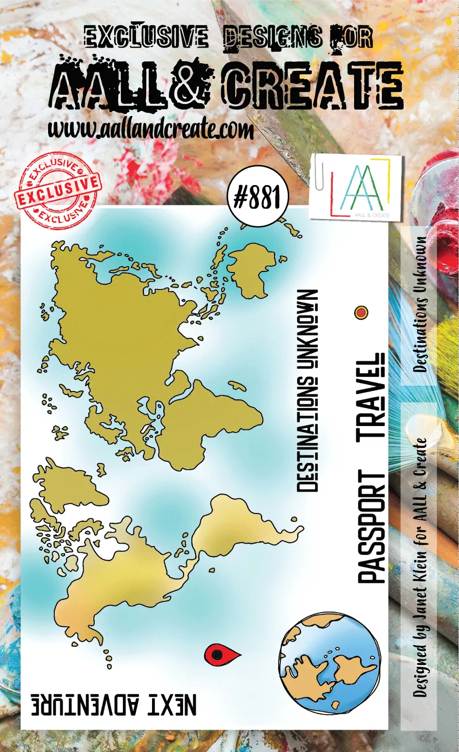 Aall And Create Stamp Set -881- Destinations Unknown 1