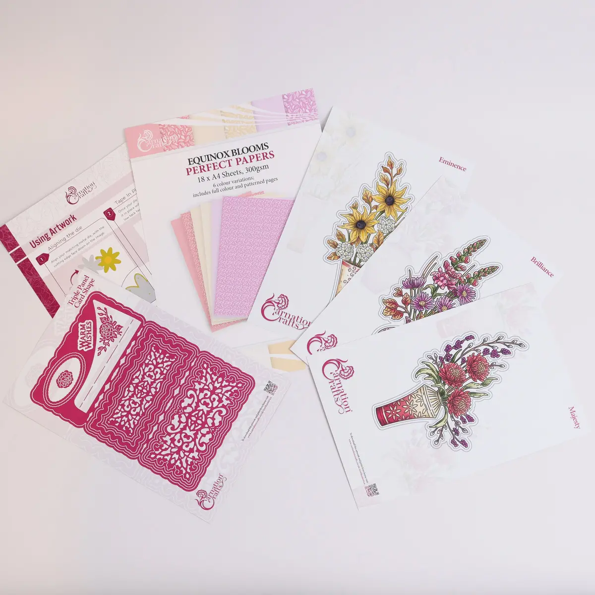 Carnation Crafts Equinox Blooms Paper Craft Kit (882783) 1
