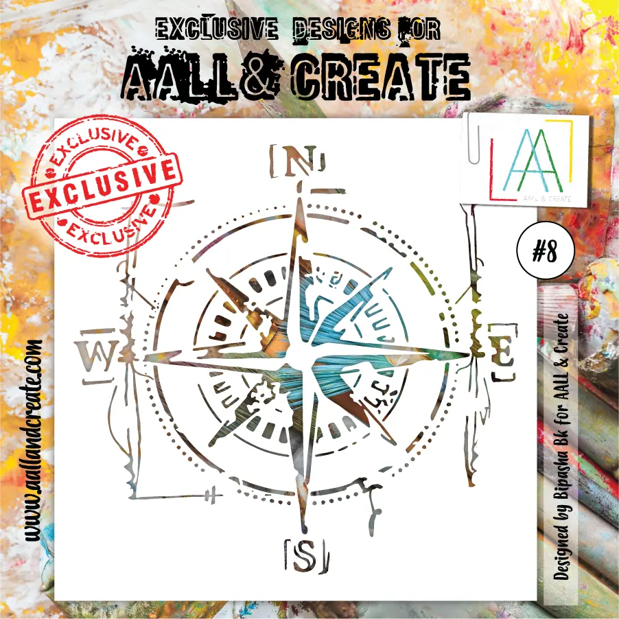 Aall And Create Stencil - 8 - Compass 1