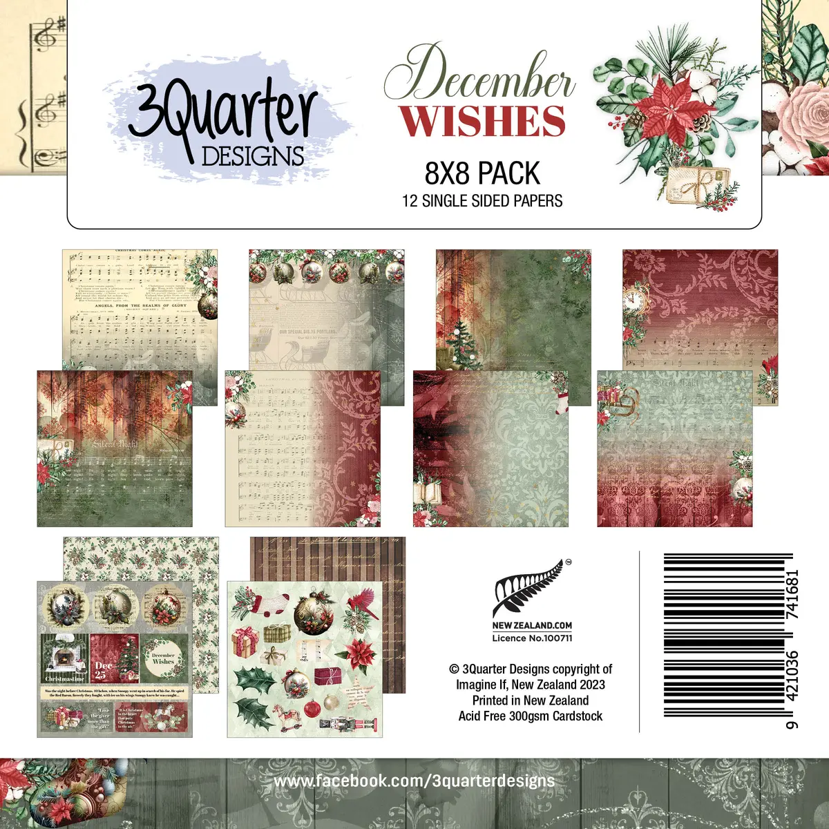 December Wishes 8X8 Pack 1