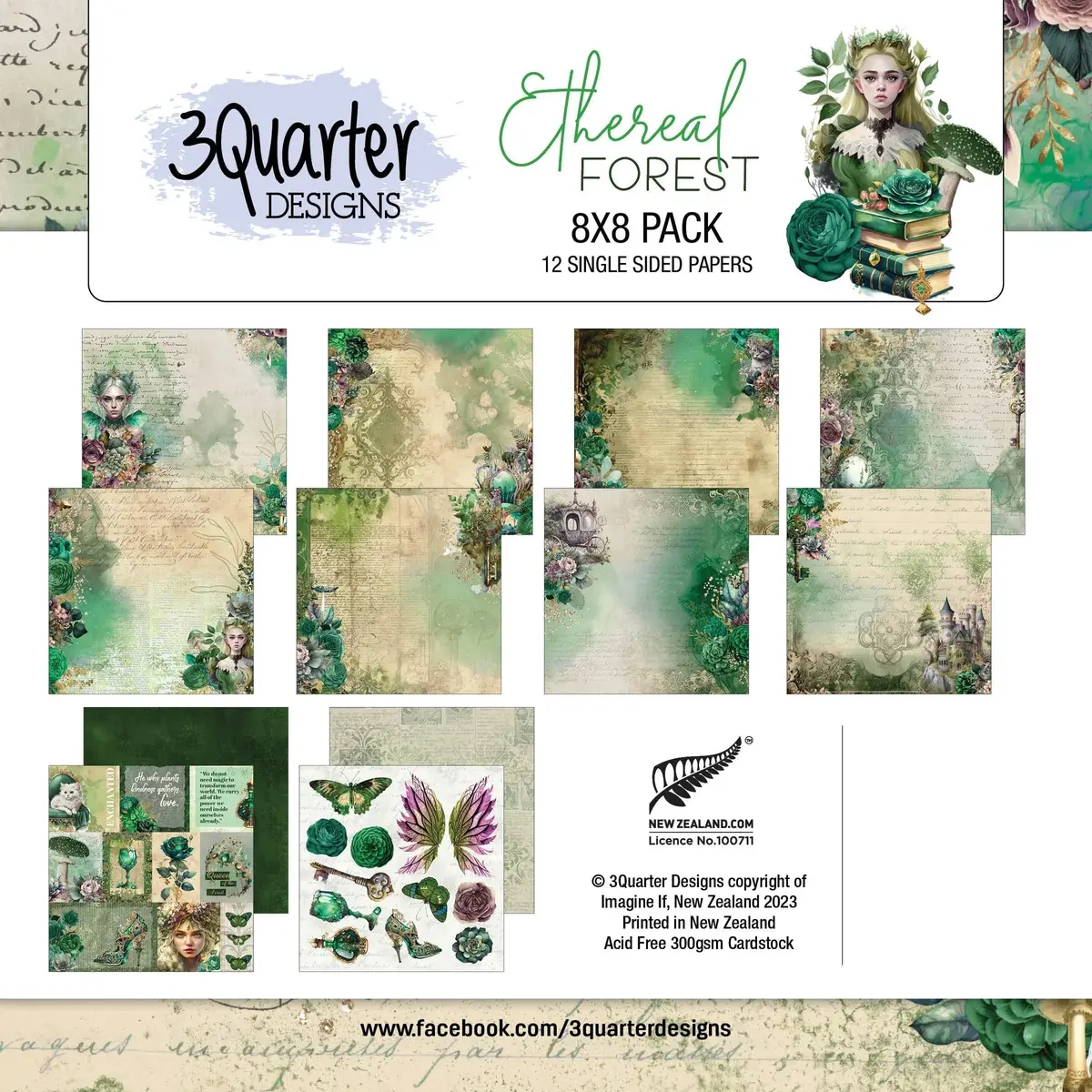 Ethereal Forest Paper Pack 8" X 8" 1