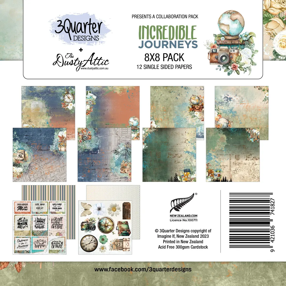 Incredible Journeys 8X8 Pack 1