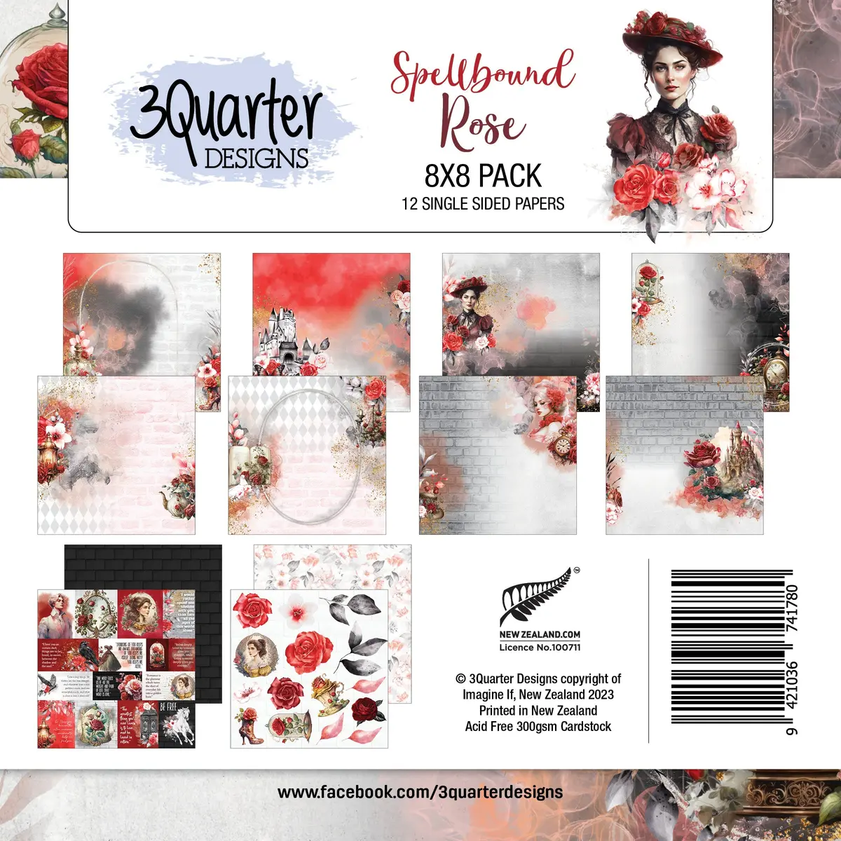 Spellbound Rose 8X8 Pack 1