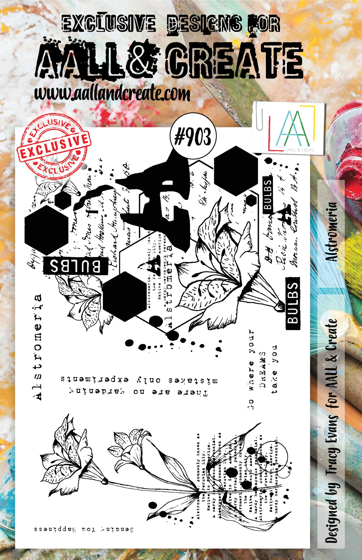 Aall And Create Stamp Set -903 - Alstromeria 1