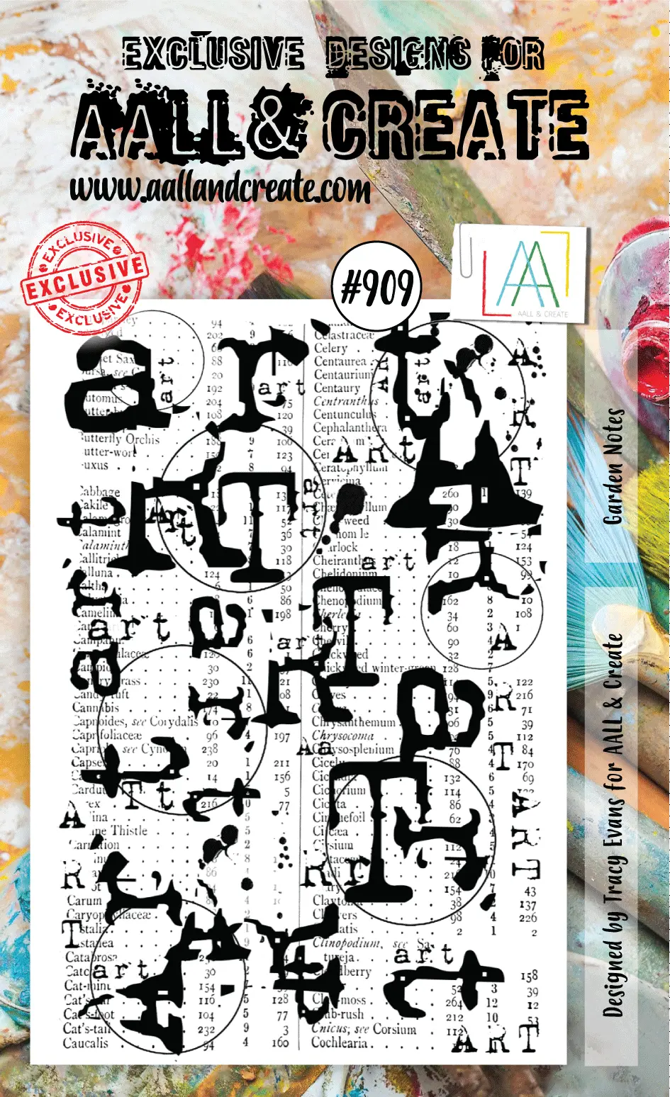 Aall And Create Stamp Set -909 - Garden Notes 1