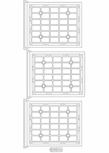 Deco Stickers - Window Panes 1