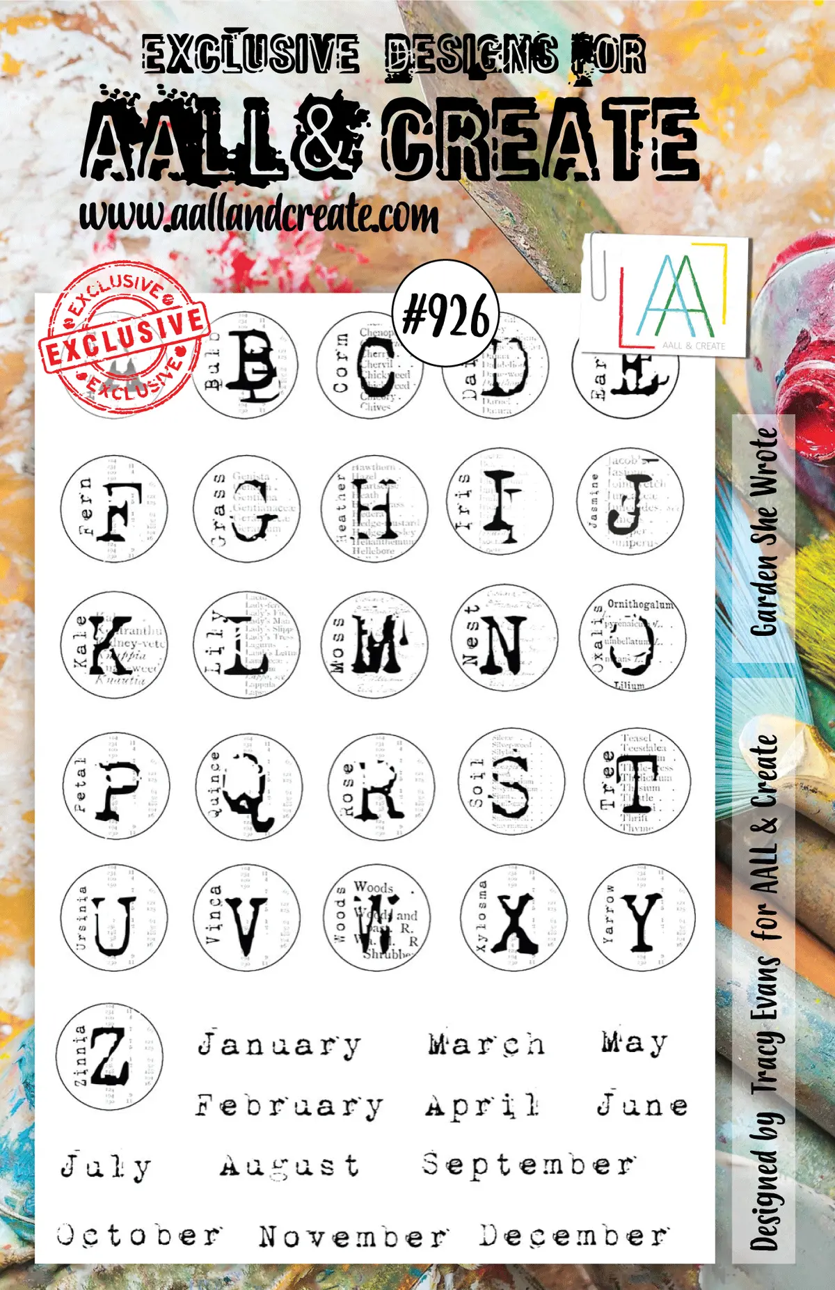 Aall And Create Stamp Set - 926 - Garden She Wrote 1