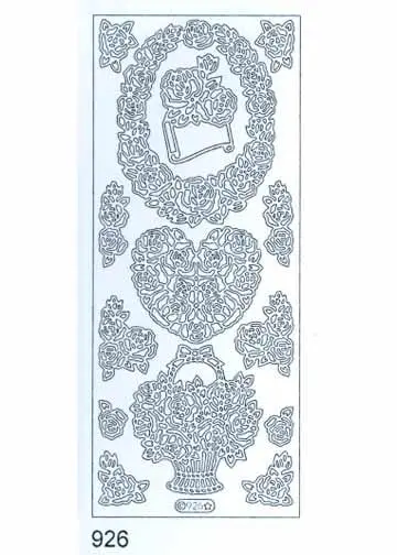 Deco Stickers - Wreath/Basket Of Roses 1