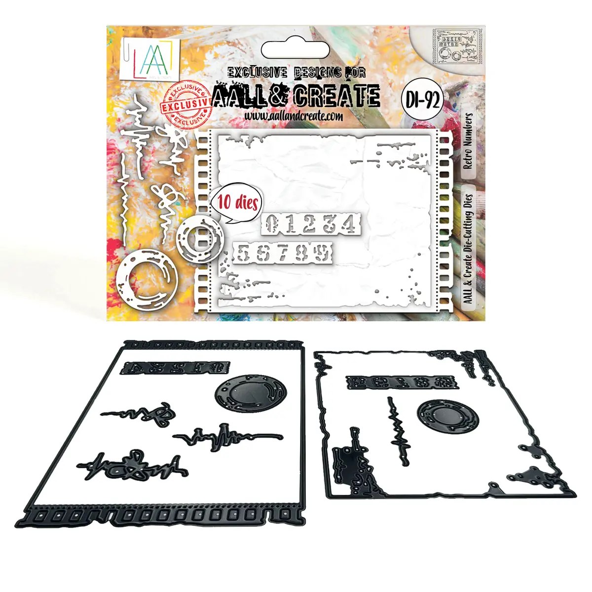 Aall And Create - Die-Cutting Die Set - Retro Numbers 1