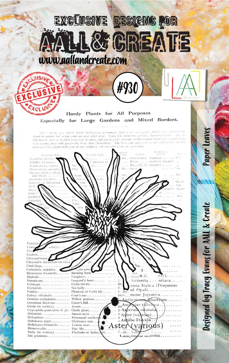 Aall And Create Stamp Set - 930 - Paper Leaves 1