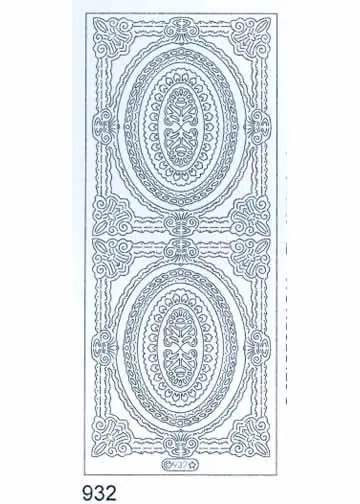 Deco Stickers - Oval Frames 1