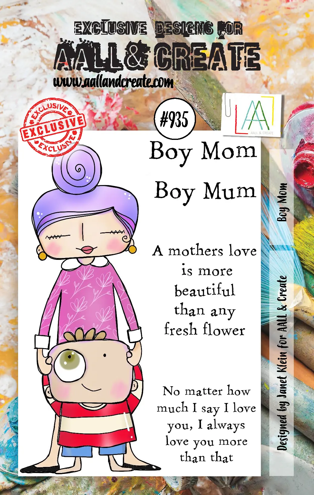 Aall And Create Stamp Set - 935 - Boy Mum 1