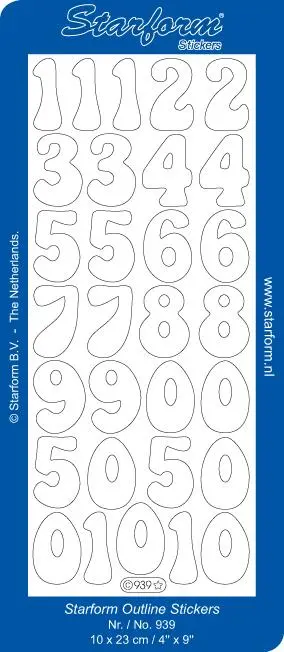 Deco Stickers - Numbers 1