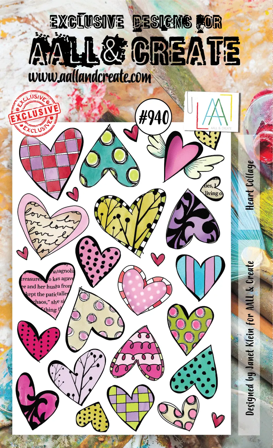 Aall And Create Stamp Set - 940 - Heart Collage 1
