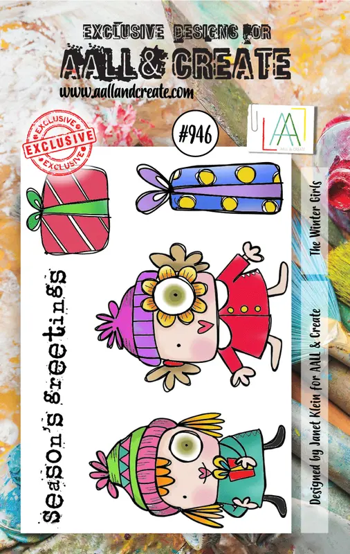 Aall And Create A7 Stamp Set - #946 - The Winter Girls 1