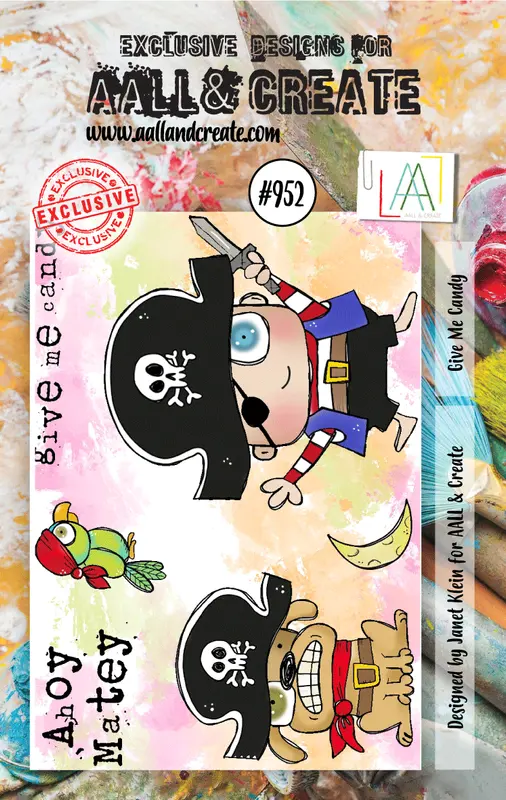 Aall And Create #952 - A7 Stamp Set - Give Me Candy 1