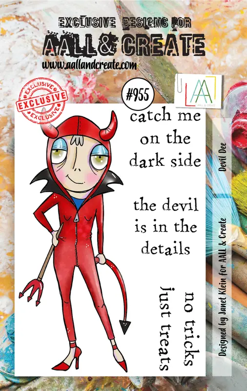 Aall And Create #955 - A7 Stamp Set - Devil Dee 1