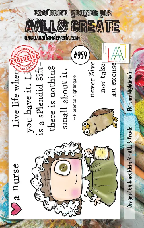 Aall And Create #959 - A7 Stamp Set - Florence Nightingale 1