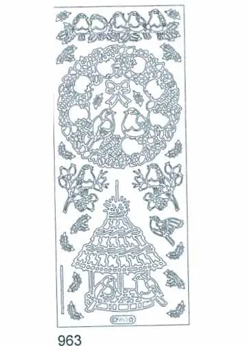 Deco Stickers - Wreath - Birds 1