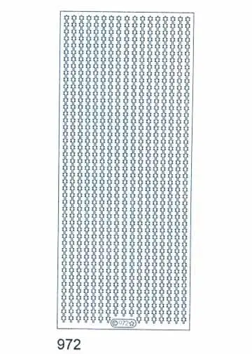Deco Sticker- Small Star Border 1