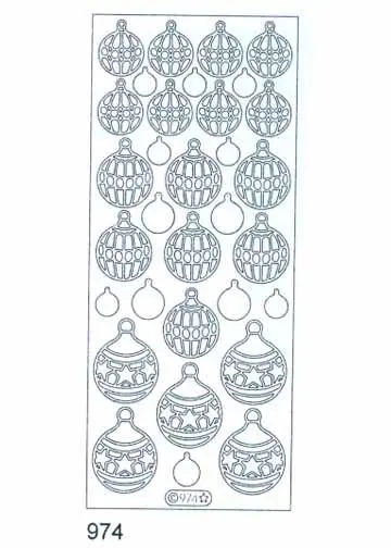 Deco Stickers - Christmas Balls 1