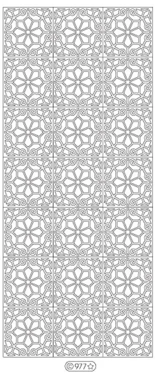 Deco Stickers - Floral Squares 1