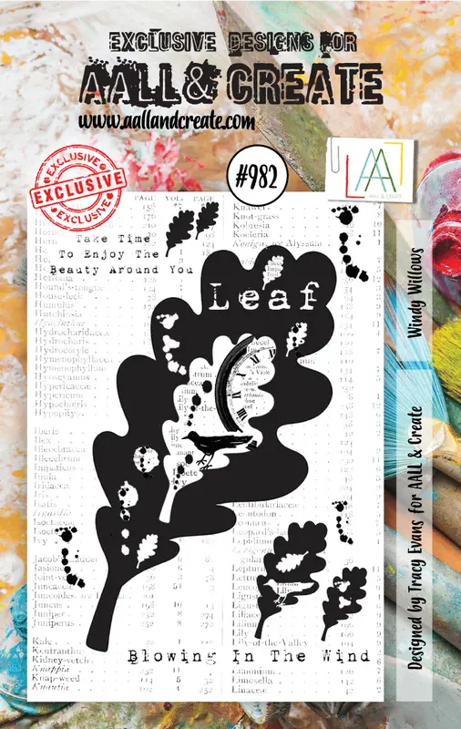 Aall And Create A7 Stamp Set - #982 - Windy Willows 1