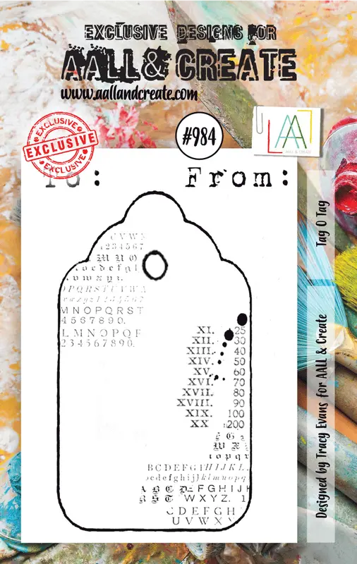 Aall And Create A7 Stamp Set - #984 - Tag O Tag 1
