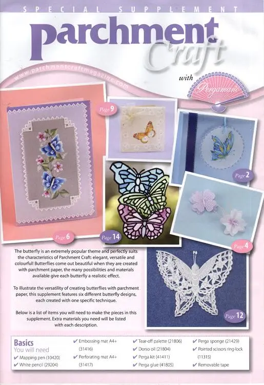 Pergamano Pamphlet For Spring Butterflies 1