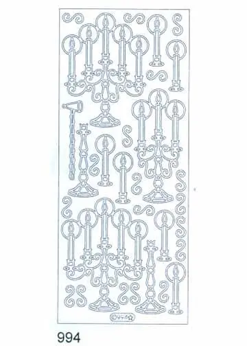 Deco Stickers - Candlesticks 1