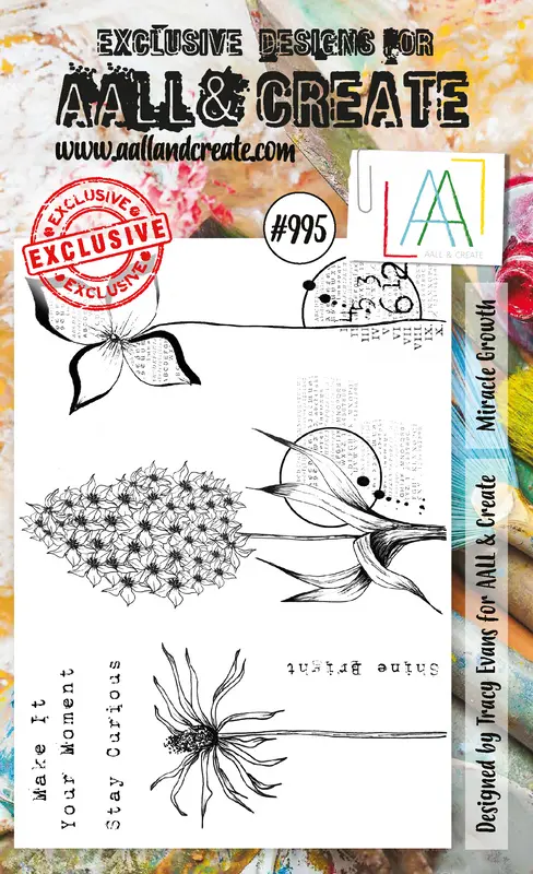 Aall And Create #995 - A6 Stamp Set - Miracle Growth 1