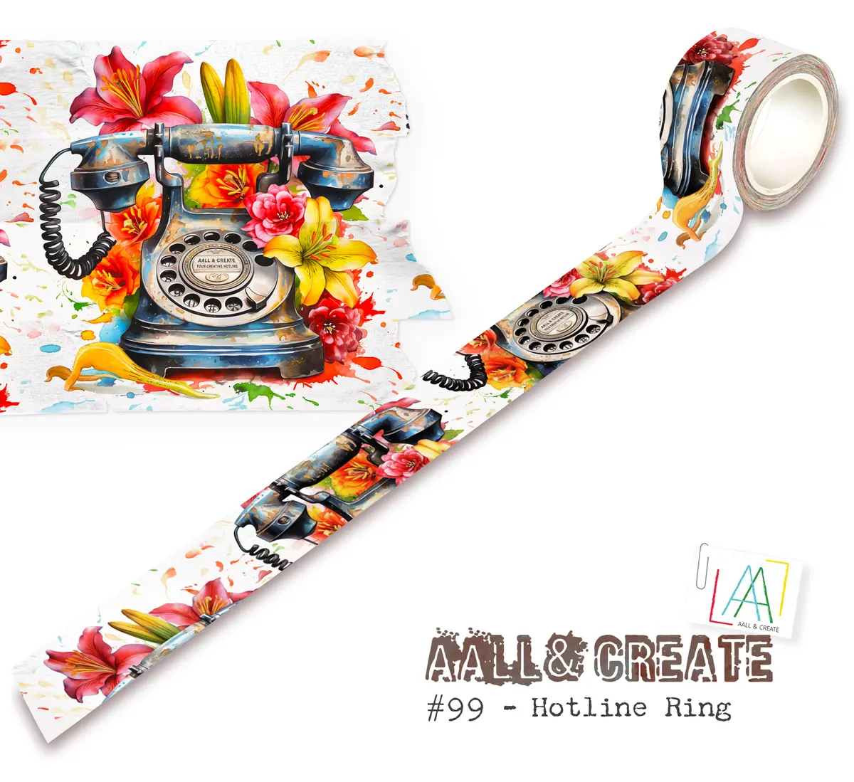 Aall And Create - Washi Tape - Hotline Ring 1