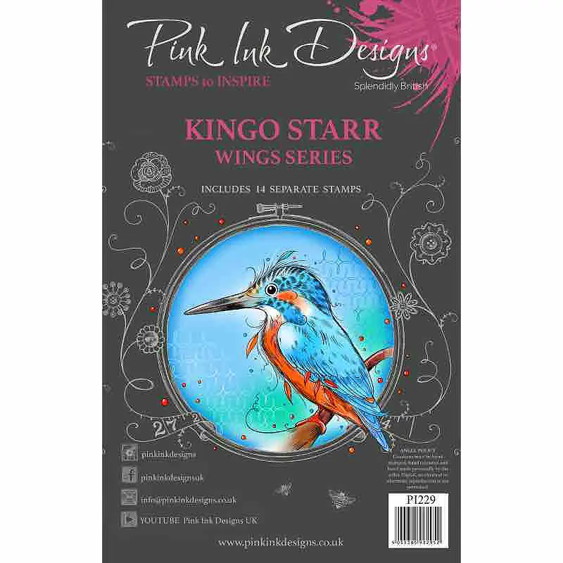 Pink Ink Designs Kingo Starr 6 In X 8 In Clear Stamp Set 1