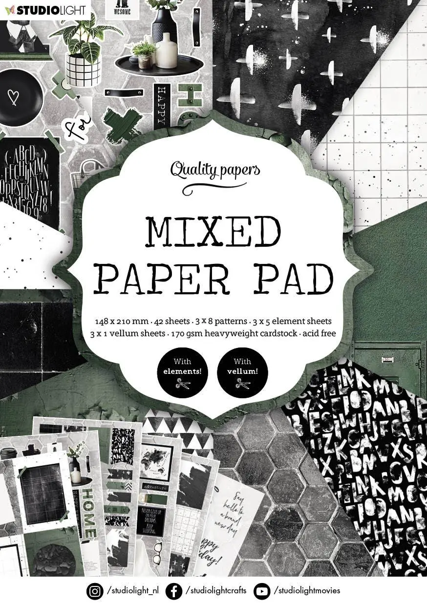 Mixed Paper Pad Pattern Paper Essentials 148X210mm Nr.161 1