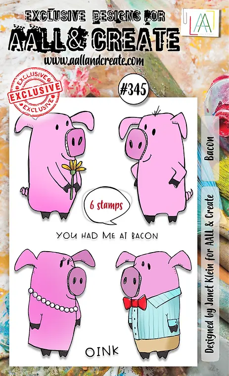 Aall And Create - A6 Stamp Set - Bacon 1