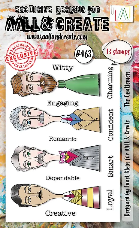 Aall And Create - A6 Stamp Set - The Gentlemen 1