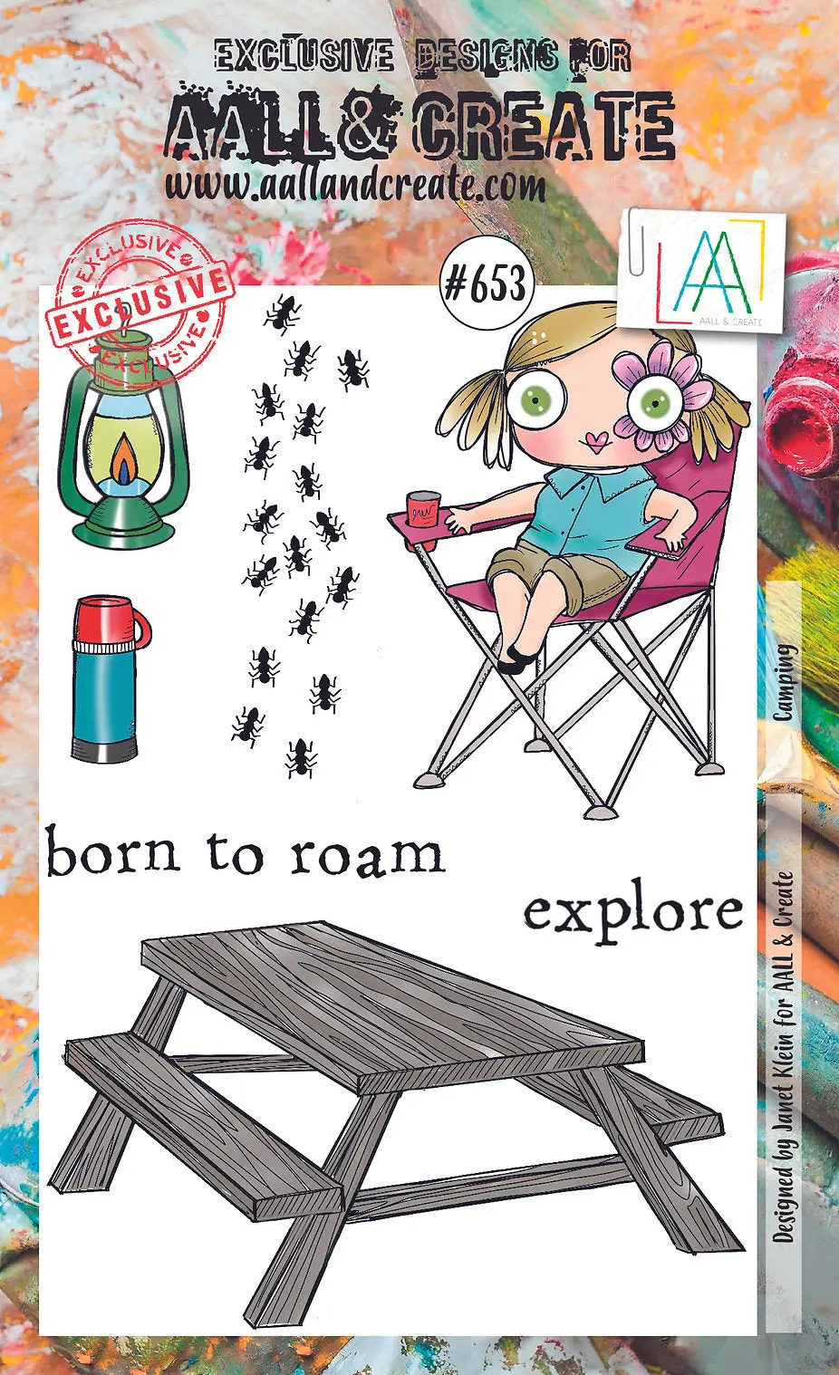 Aall And Create - A6 Clear Stamp Set - Camping 1