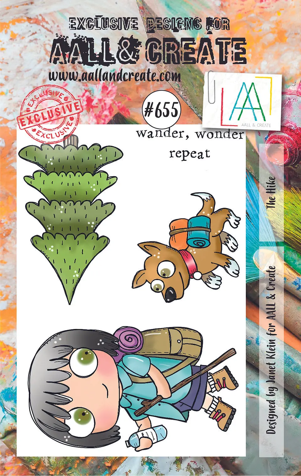 Aall And Create - A7 Clear Stamp Set - The Hike 1