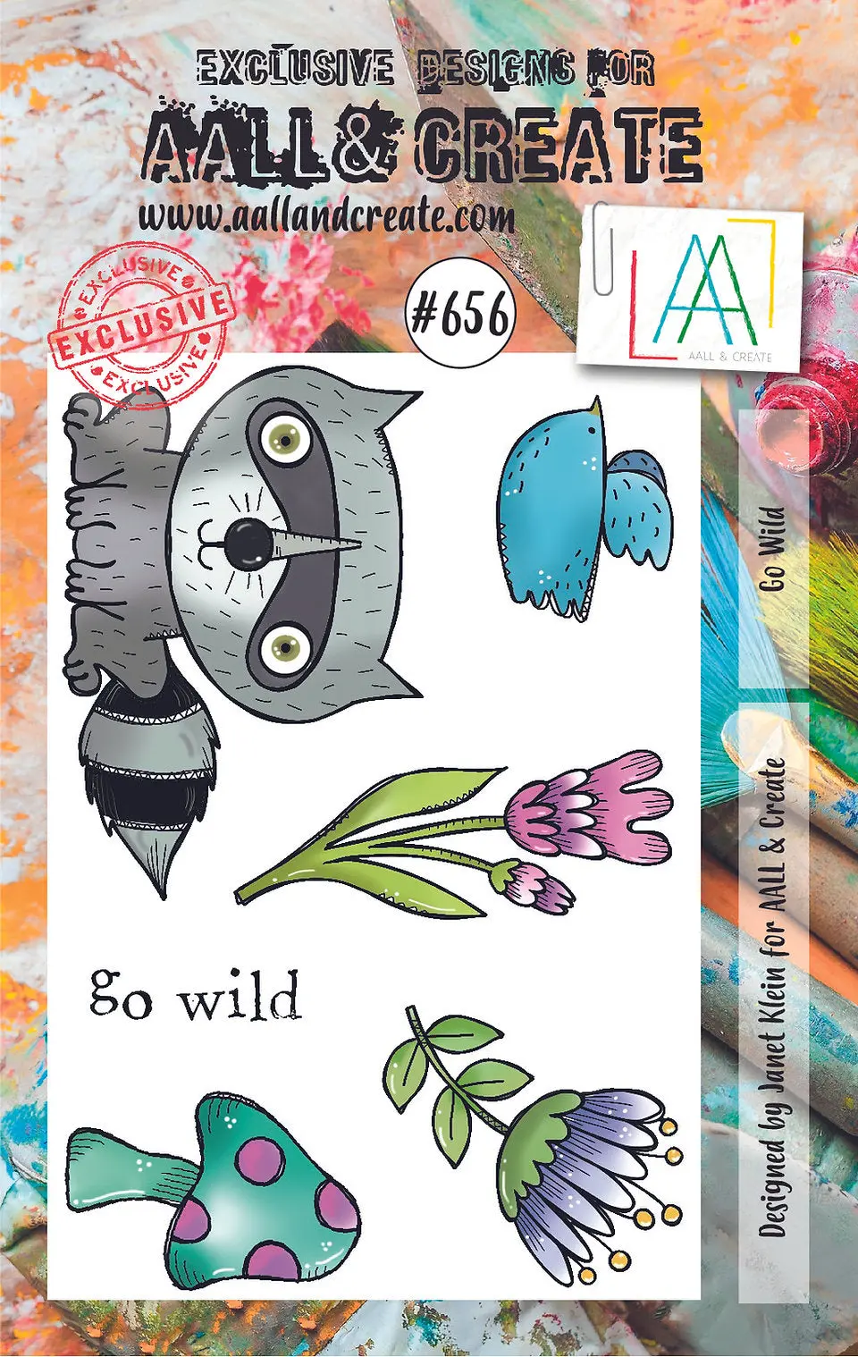 Aall And Create - A7 Clear Stamp Set - Go Wild 1