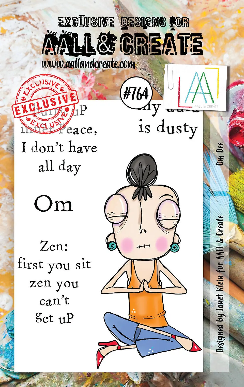 Aall And Create - A7 Stamp Set - Om Dee 1