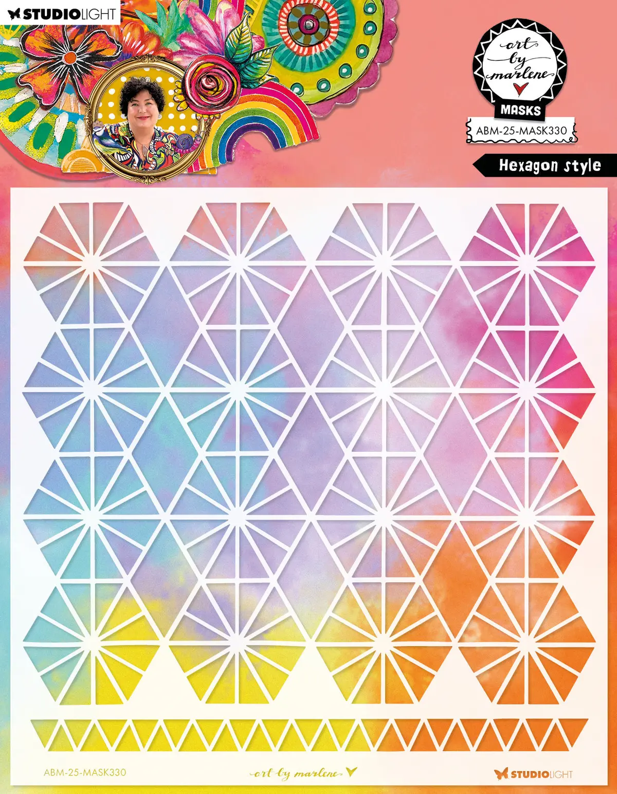Abm Mask Hexagon Style Art By Marlene 1 Pieces 1