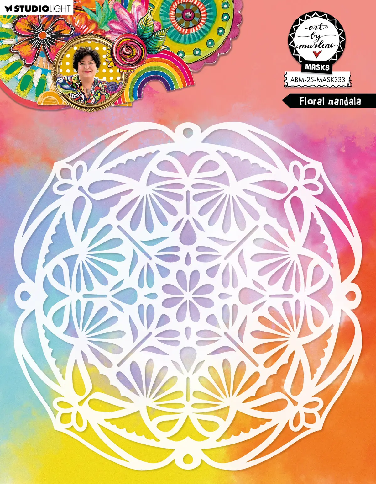 Abm Mask Floral Mandala Art By Marlene 1 Pieces 1