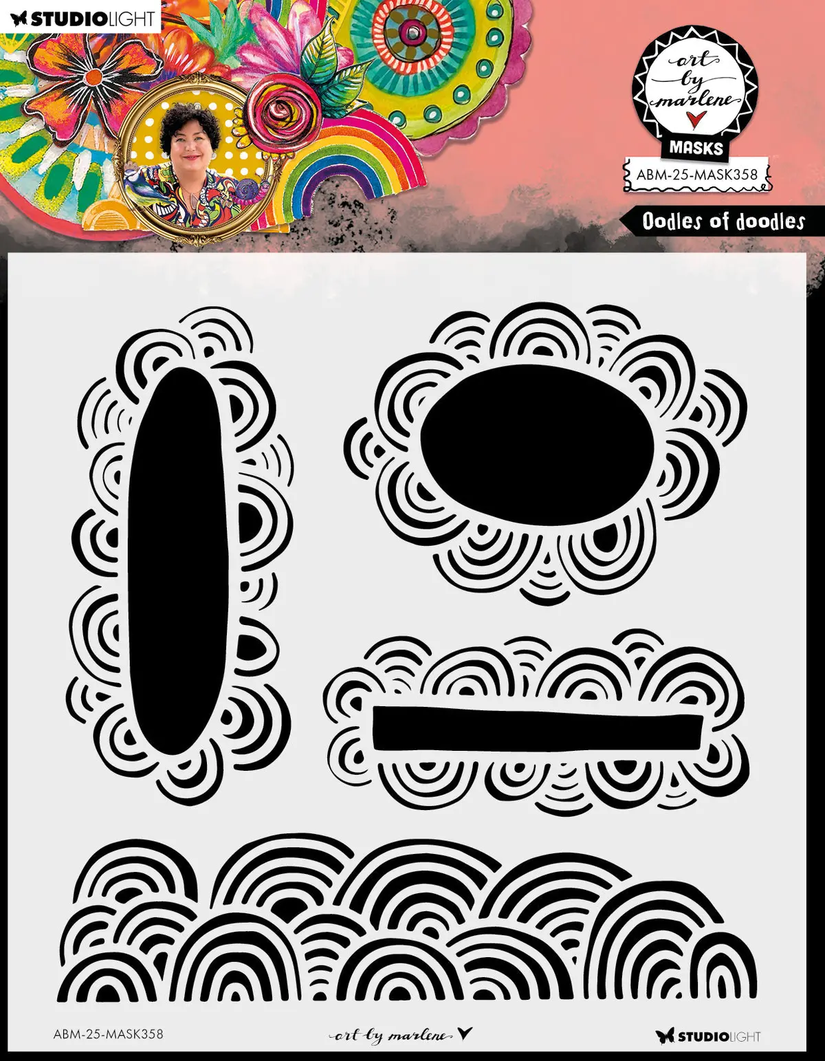 Abm Mask Doodles Of Doodles Art By Marlene 1 Piece 1