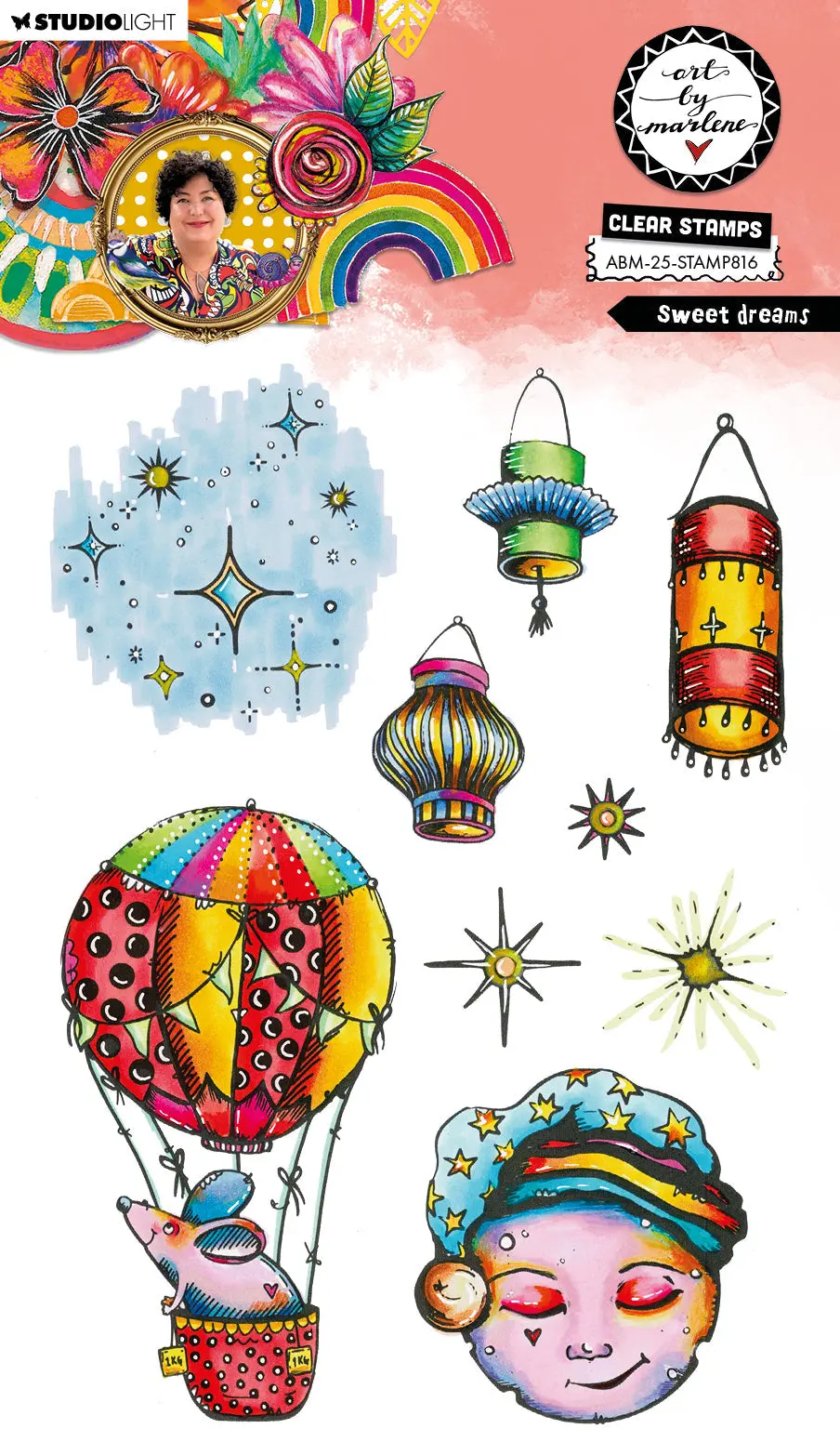 Abm Clear Stamp Sweet Dreams Art By Marlene 9 Pieces 1