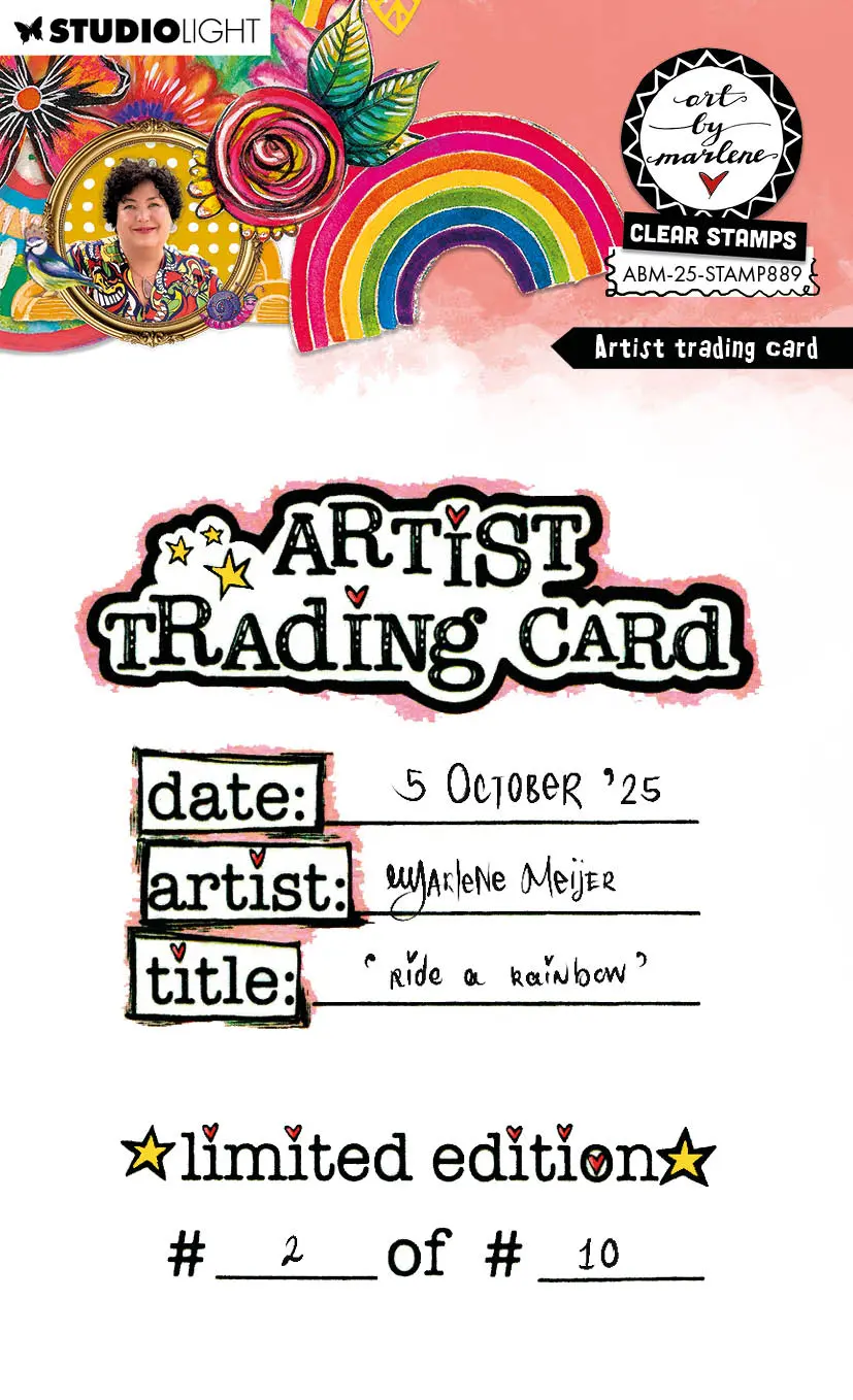 Abm Clear Stamp Artist Trading Card Art By Marlene 64X89x3mm 1 Piece 1