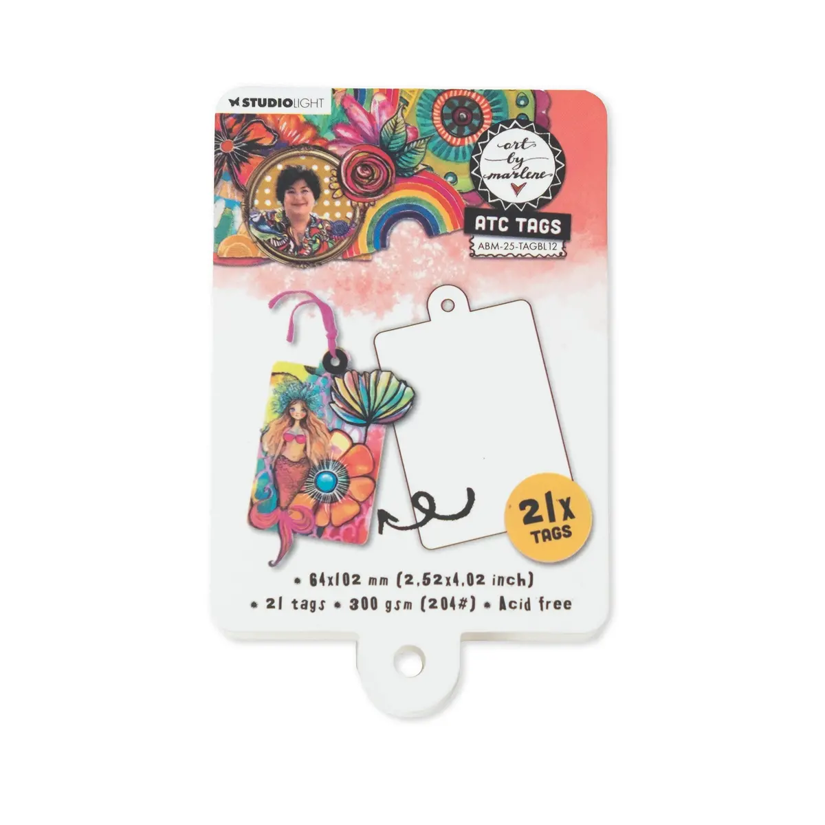 Abm Atc Tags Art By Marlene 64X102x8mm 21 Tags 1
